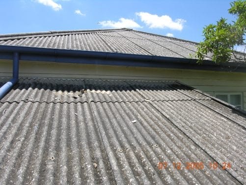 Commercial asbestos roof replacement Adelaide — licensed removal of corrugated asbestos cement roofing from an older industrial building