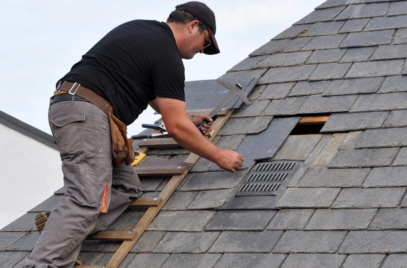Emergency commercial roof repairs Adelaide — crew making a storm-damaged commercial roof safe in Adelaide, Australia